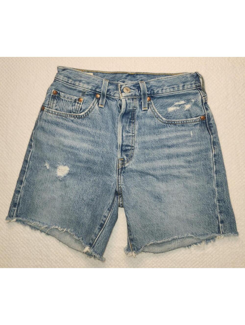 Vintage Levi Strauss Women's Button Fly Cutoff Denim Shorts Large E